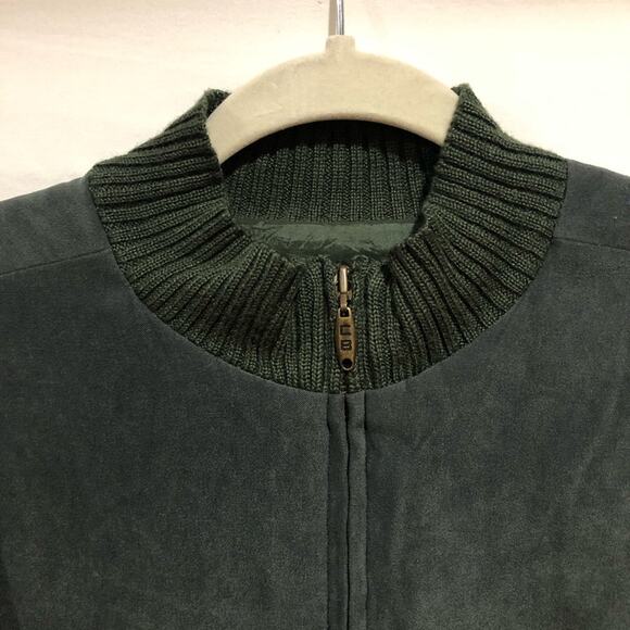 Christopher & Banks Faux Suede Wool blend Knit Sweater Jacket Cardigan Size M - Picture 6 of 14